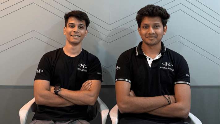 Apurv Kulkarni (left) and Ayush Katare (right) founded Heera Jewels in 2025 along with Smit Sapariya